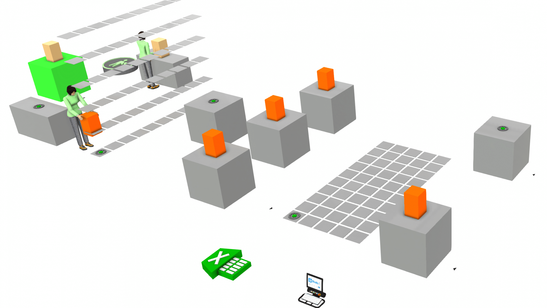 Excel-gestützte Layoutplanung mit Visual Components