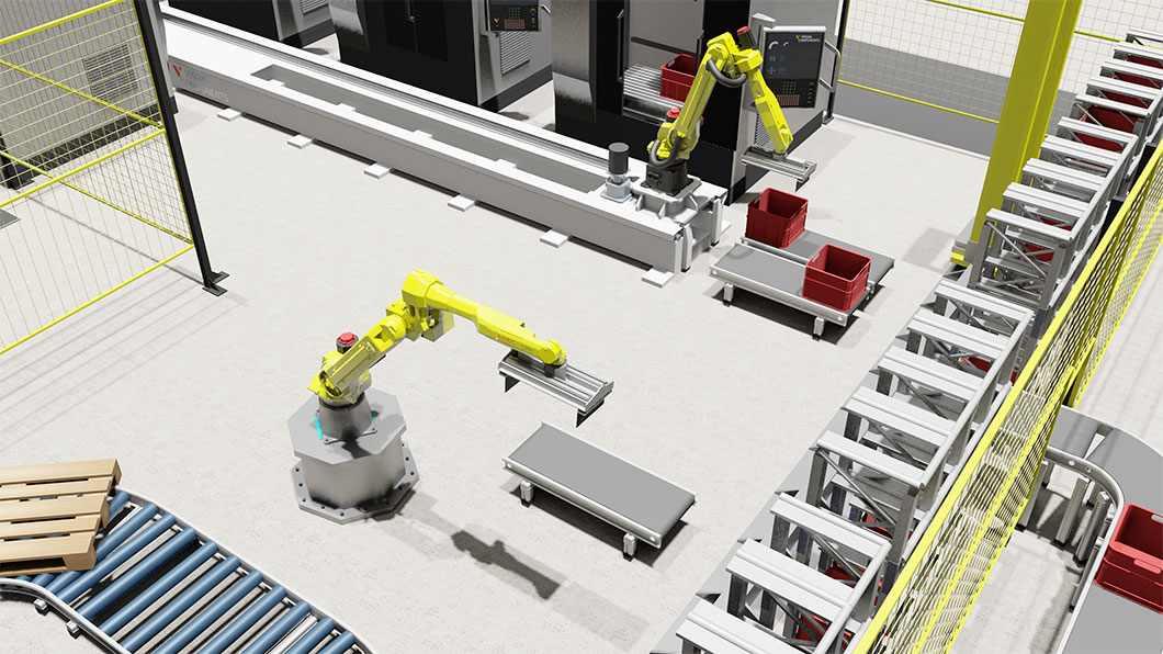 3D-Simulation mit Fanuc-Robotern