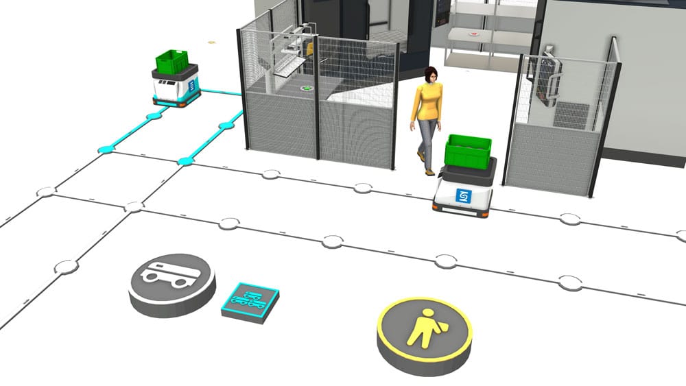 3D-Simulation DUALIS AGV-Bibliothek