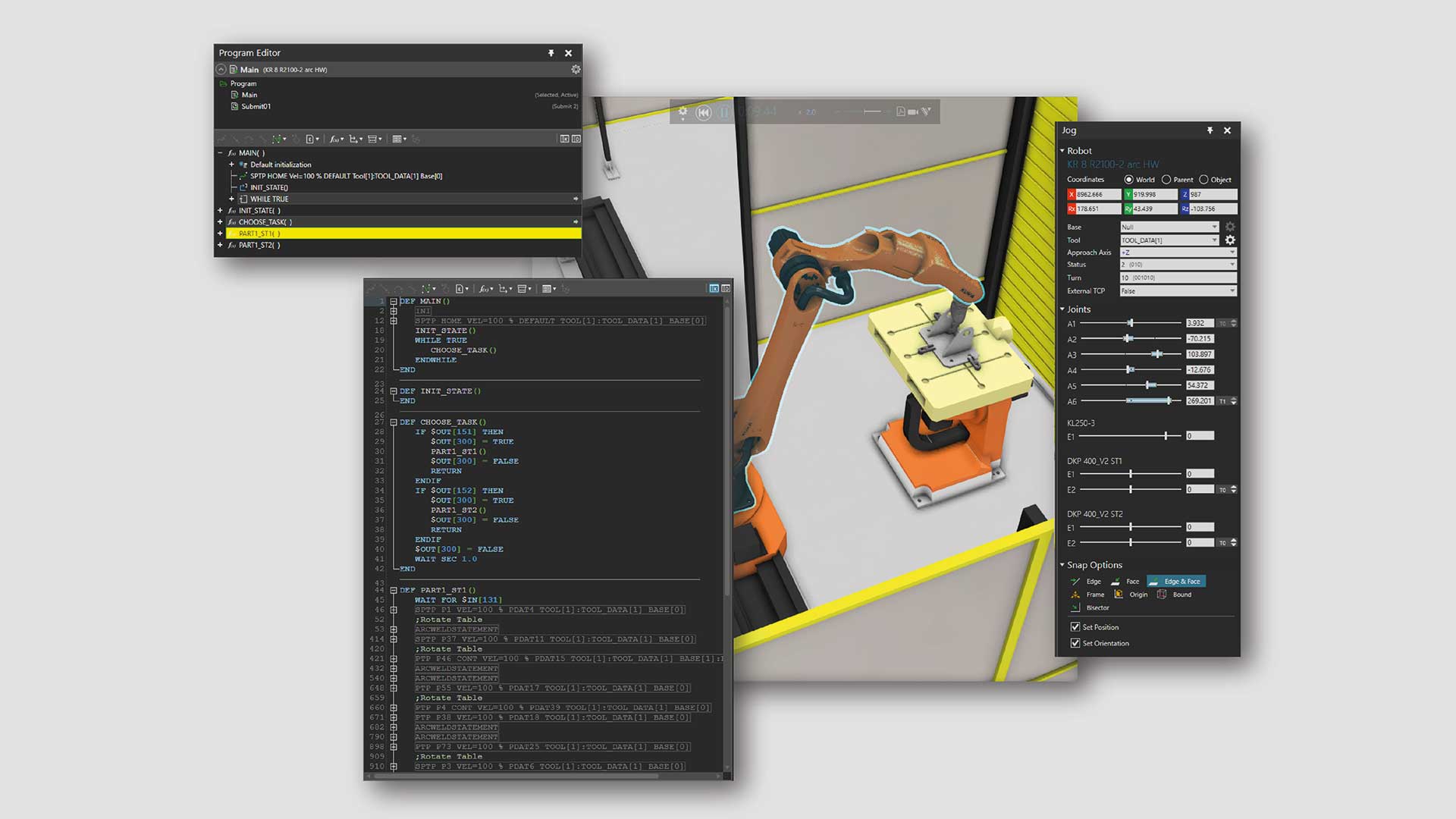 Visual Components Robotersimulation KUKA OLP Solution