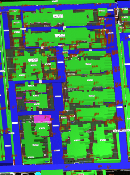 Screenshot GUI Werkslinienplanung mit AREAPPLAN bei WITTE Automotive 